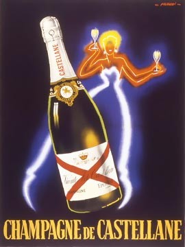 Champagne de Castellane by Robert Falcucci Wall Art Décor 32 1/8 x 24 1/8 Art Print