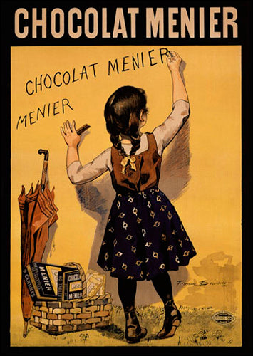 Chocolat Mernier yellow by Fermin Bouisset Wall Art Décor 10 x 7 Art Print