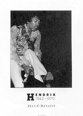 Jimi Hendrix by Jean C. Desaint Wall Art Décor 27 1/2 x 19 3/4 Art Print