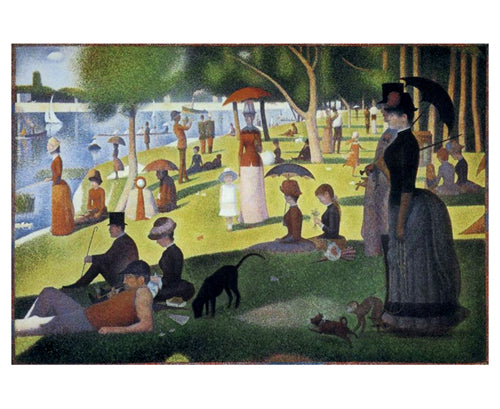 Sunday Afternoon on the Island of La Grand Jatte by Georges Seurat - Impressionist Wall Art Print
