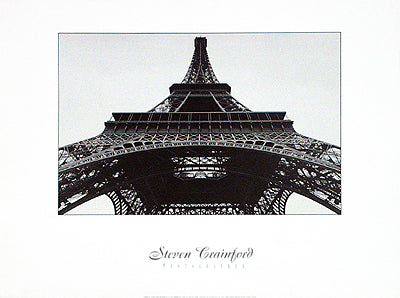Eiffel Tower by Steven Crainford Wall Art Décor 18 x 24 Art Print