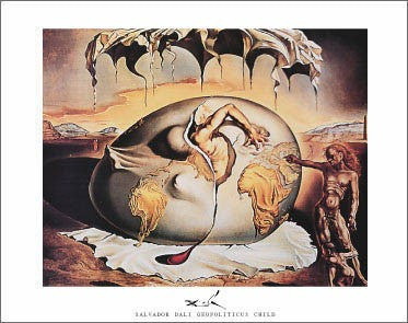 Geopoliticus Child by Salvador Dali Wall Art Décor 22 x 28 Art Print