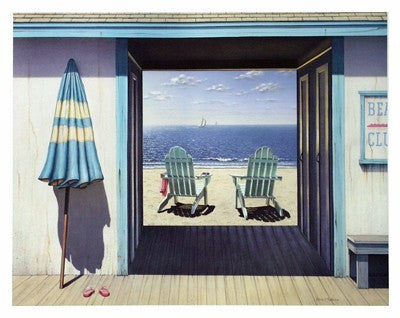 The Beach Club by Daniel Pollera Wall Art Décor 11 x 15 Art Print