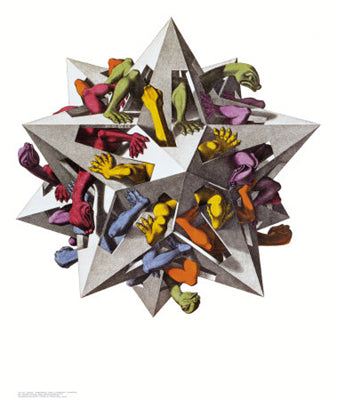 Gravity by M.C. Escher Wall Art Décor 25 5/8 x 21 3/4 Art Print