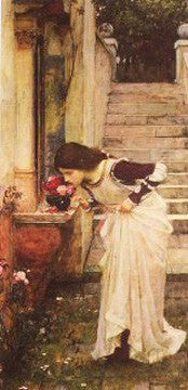 The Shrine by John William Waterhouse Wall Art Décor 28 x 20 Art Print