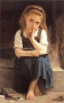 Pause for Thought by William-Adolphe Bouguereau Wall Art Décor 31 x 21 Art Print
