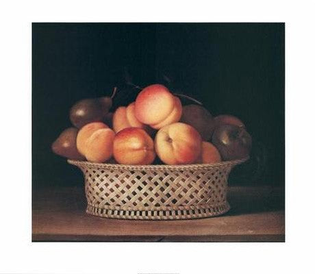Bowl of Peaches by Raphaelle Peale Wall Art Décor 25 x 29 Art Print