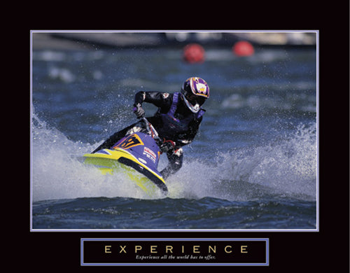 Experience: Jet Skier by Anon Wall Art Décor 22 x 28 Art Print