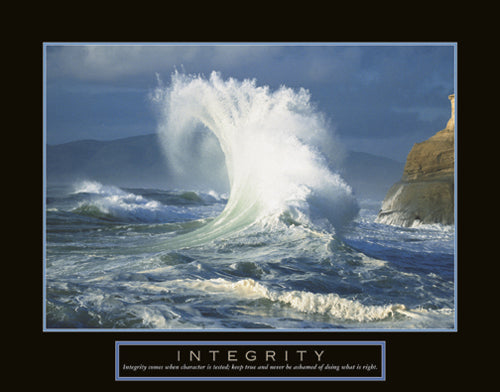 Integrity - Wave by Anon Wall Art Décor 22 x 28 Art Print
