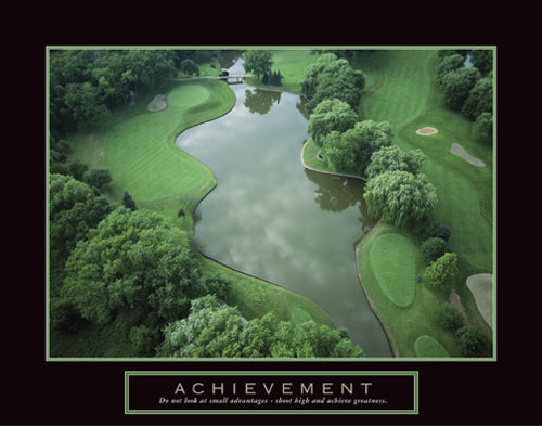 Achievement - Golf Course by Anon Wall Art Décor 22 x 28 Art Print