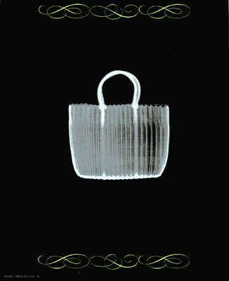 Straw Bag in Blue by Anon Wall Art Décor 10 x 8 Art Print