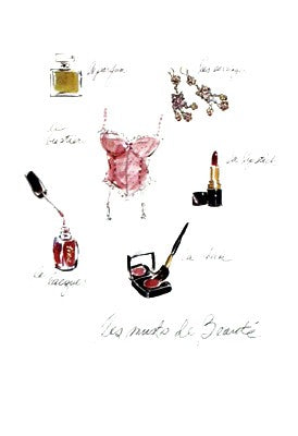 Les Musts de Beauté by Tina Amico Wall Art Décor 16 x 11 Art Print