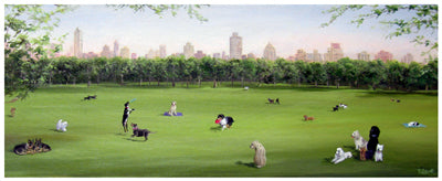 Sunday in the Park by Carol Saxe Wall Art Décor 8 1/2 x 20 1/2 Art Print