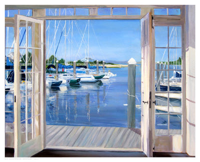 Reflections, Marina Mill Creek by Carol Saxe Wall Art Décor 17 x 21 Art Print