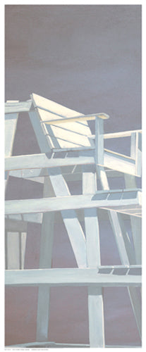 Life Guard Stand grey by Carol Saxe Wall Art Décor 20 ½ x 8 ½ Art Print
