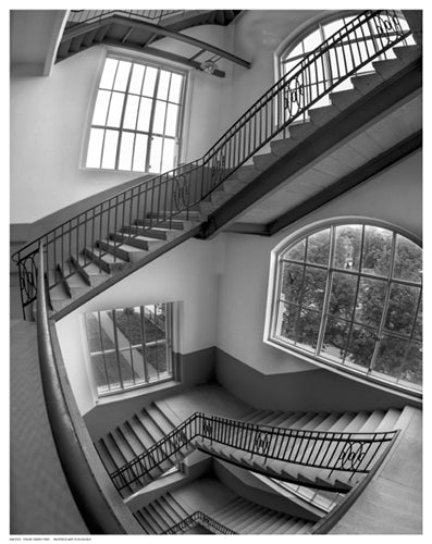 Stairs Series Two by Anon Wall Art Décor 14 1/2 x 11 1/2 Art Print