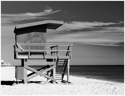 Lifeguard Stand III by Anon Wall Art Décor 14 x 18 1/4 Art Print