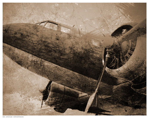 Antique Plane by Anon Wall Art Décor 11 1/2 x 14 1/2 Art Print