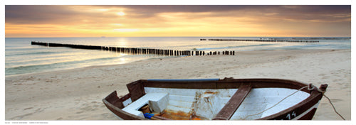 Coastal Panorama by Anon Wall Art Décor 6 ½ x 18 ½ Art Print