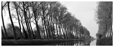 Reflections on the Bruges Canal by Anon Wall Art Décor 8 x 20 Art Print