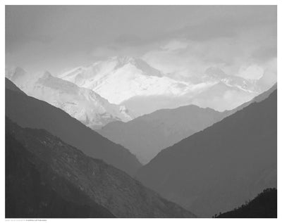 Valley Silhouette by Anon Wall Art Décor 11 1/2 x 14 1/2 Art Print