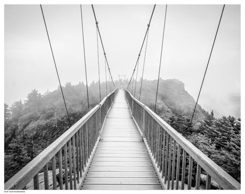 Smoky Mountain Bridge by Stephens Wall Art Décor 11 ½ x 14 ½ Art Print