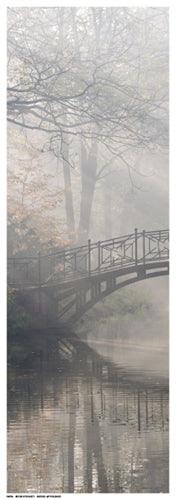 Bridge in the Mist I by Anon Wall Art Décor 18 ½ x 6 ½ Art Print