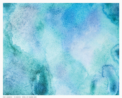 Aquamarine II by Anon Wall Art Décor 8 ½ x 10 ½ Art Print
