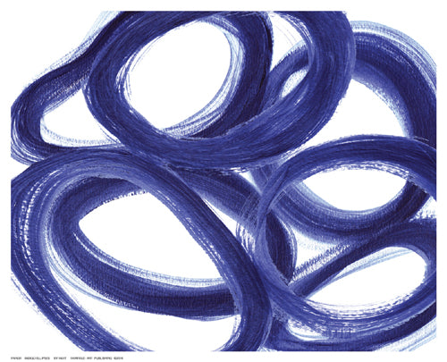 Indigo Ellipses by Inuit Wall Art Décor 8 ½ x 10 ½ Art Print