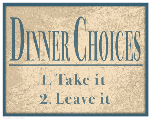 Dinner Choices by Inuit Wall Art Décor 11 ½ x 14 ½ Art Print
