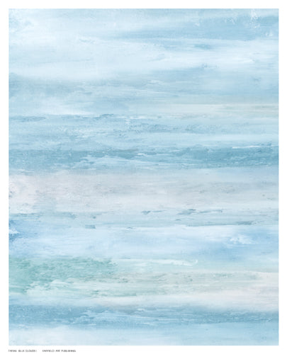 Blue Clouds I by C. Tice Wall Art Décor 10 ½ x 8 ½ Art Print