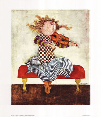 Le Violon de Juliette by Graciela Rodo Boulanger Wall Art Décor 29 3/4 x 25 1/4 Art Print