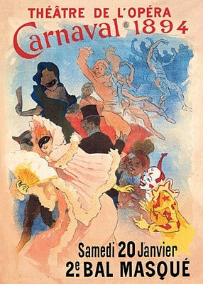 Carnivale by Jules Cheret Wall Art Décor 24 x 17 3/4 Art Print