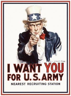 I Want You by James Montgomery Flagg Wall Art Décor 26 1/4 x 19 1/2 Art Print