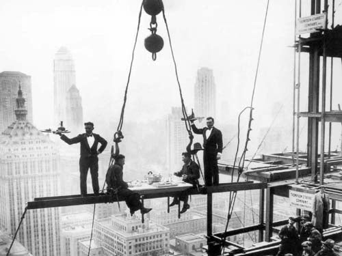Lunch Above Manhattan by Photography Collection Wall Art Décor 15 3/4 x 19 3/4 Art Print