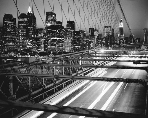 Manhattan at Night by Trefor Ball Wall Art Décor 15 3/4 x 19 3/4 Art Print