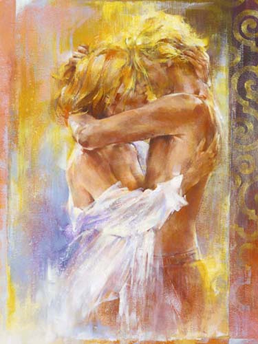 Les Amoureux I by Alain Dumas Wall Art Décor 19 3/4 x 15 3/4 Art Print