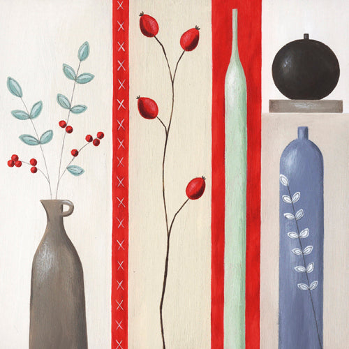 Rosehips II by Lucy Barnard Wall Art Décor 11 3/4 x 11 3/4 Art Print