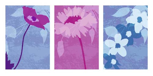 Yoru Boshoku Asa by Kate Knight Wall Art Décor 19 3/4 x 39 1/2 Art Print