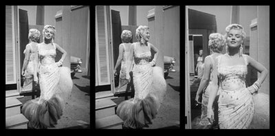 Marilyn Monroe White Beaded Gown Art Print by Gene Lester - Iconic Hollywood Wall Decor 19.75 x ...
