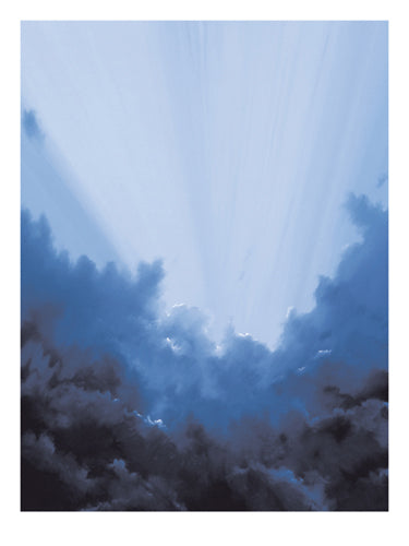 Storm Breaking by Dion Salvador Lloyd - Abstract Coastal Wall Art Print