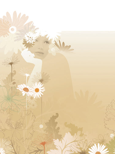 Daisy Lores I by Chellie Caroll - Modern Floral Wall Art Print 31 - Shop Now