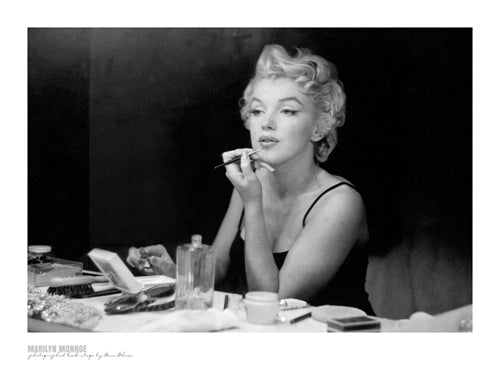 Marilyn Monroe Backstage by Sam Shaw - Iconic Photography Art Print for Wall Decor