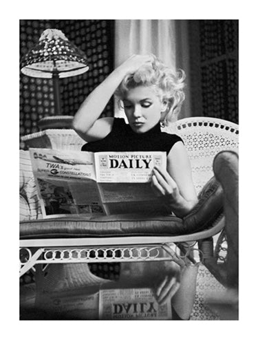 Marilyn Monroe Motion Picture Daily, NYC, 1955 Art Print by Ed Feingersh - Iconic Hollywood Wall Decor 31.5