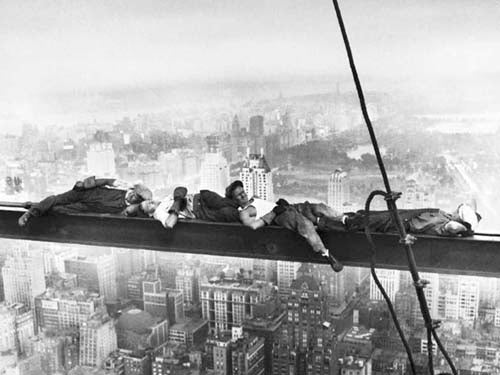 Sleeping Above Manhattan Art Print by Photography Collection - Iconic NYC Wall Art Decor 23.5x31.1