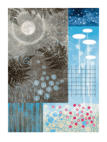 Frosty Moon I Art Print by Val Garcia - 31 Wall Décor for Modern Homes