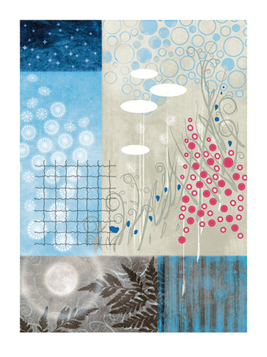 Frosty Moon II by Val Garcia - Modern Wall Art Print 31 x 24 | Shop Now