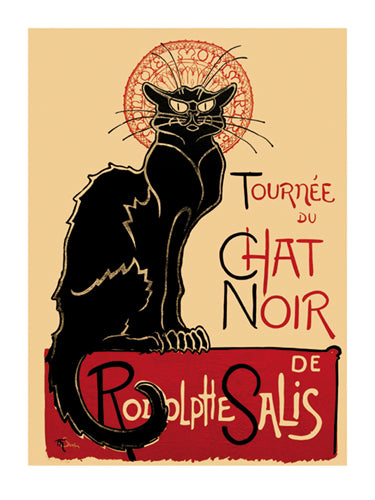 Tournee du Chat Noir, 1896 by Theophile Alexandre Steinlen - Iconic French Poster Art Print