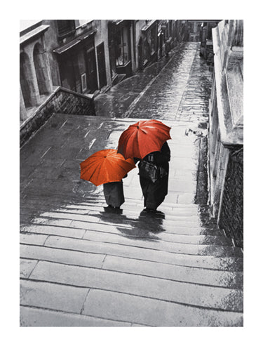 Bristol Rain, 1954 by Joseph McKeown - Vintage Cityscape Art Print