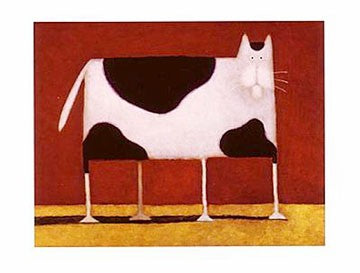 Spotted Cat Art Print by Daniel Patrick Kessler - Modern Wildlife Wall Décor 23.5 x 31.5 inches